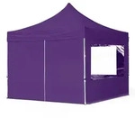 TOOLPORT 3x3m Aluminium Faltpavillon, inkl. 4 Seitenteile, lila - (59010)