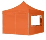 TOOLPORT 3x3m Aluminium Faltpavillon, inkl. 4 Seitenteile, orange - (59012)