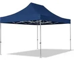 TOOLPORT 3x4,5m Aluminium Faltpavillon, ohne Seitenteile, dunkelblau - (600205)