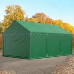 TOOLPORT 3x6 m Lagerzelt, PVC-Plane, dunkelgr&uuml;n, mit Bodenrahmen - (7235)