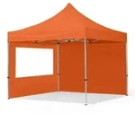 TOOLPORT 3x3m Aluminium Faltpavillon, inkl. 2 Seitenteile, orange - (59011)
