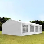TOOLPORT FLEX 5x8m Partyzelt, PE-Plane, wei&szlig; - (90108)
