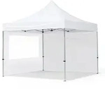 TOOLPORT 3x3m Aluminium Faltpavillon, inkl. 2 Seitenteile, wei&szlig; - (59017)