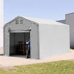 TOOLPORT Outlander 3x6m Zelthalle, PVC-Plane, grau, ohne Statik - (79865)