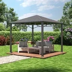 TOOLPORT Sunset 3x3 m Hardtop Gartenpavillon, ohne Seitenteile - (301351)