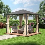 TOOLPORT Sunset 3x3 m Hardtop Gartenpavillon, inkl. 4 Seitenteile,...