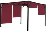 MCW Pergola, Bordeaux, Metall, 305x212x305 cm, Sonnen- & Sichtschutz, Pavillons &