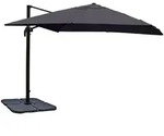 MCW Ampelschirm, Anthrazit, Textil, 410x350 cm, Sonnen- & Sichtschutz, Sonnenschirme,