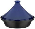 GSW Schmortopf Tajine, Blau, Schwarz, Metall, Keramik, 2 L, rund, ISO 9001,