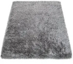 Paco Home Hochflorteppich, Grau, Kunststoff, Rechteckig, 120x170 cm, Teppiche &