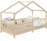 Idimex Hausbett, Natur, Holz, Kiefer, Mode, 96x138x206 cm, FSC Mix, Kinder- &