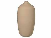 Blomus Vase Ceola, Cappuccino, Keramik, bauchig, 25 cm, Dekoration, Vasen,
