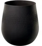 Villeroy & Boch Vase, Schwarz, Keramik, 22.5 cm, Dekoration, Vasen, Keramikvasen