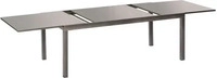 Gardenson GARTENTISCH Grau, Silber 110x75x200-300 cm