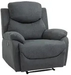 Homcom Relaxsessel, Dunkelgrau, Textil, 1-Sitzer, F&uuml;llung: Schaumstoff, 88x102x93