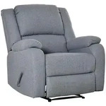 Homcom Relaxsessel, Hellgrau, Textil, 1-Sitzer, F&uuml;llung: Polyester, 96x98x87 cm,
