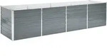 vidaXL Hochbeet, Grau, Metall, 80x77x320 cm, Gartenzubeh&ouml;r, Hochbeete