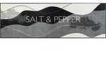 wash+dry K&uuml;chenl&auml;ufer Salt und Pepper, Grau, Textil, Schriftzug, rechteckig, 60x180