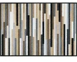 wash+dry FU&szlig;MATTE Mikado Stripes, Braun, Grau, Beige, Textil, Streifen, rechteckig,