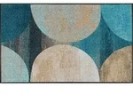 wash+dry Fussmatte Galaxia, Blau, Schwarz, Beige, Textil, Graphik, rechteckig, 75x120