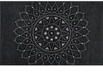 wash+dry Fussmatte Purnima, Schwarz, Textil, Ornament, rechteckig, 75x120 cm,