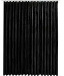 vidaXL Verdunkelungsvorhang, Schwarz, Textil, Rechteckig, 290x245x1 cm,