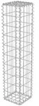 vidaXL Gabionenwand, Silber, Metall, 20x100 cm, Sonnenschutz & Sichtschutz,