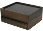 Umbra Schmuckbox, Schwarz, Walnuss, Holz, Metall, 22.1x11.9x25.9 cm, Ordnen &