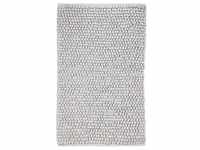 Kleine Wolke Badteppich, Silber, Textil, 60x100 cm, für Fußbodenheizung geeignet,