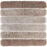 Kleine Wolke Badteppich Phoenix, Beige, Textil, Streifen, quadratisch, 60x60 cm,