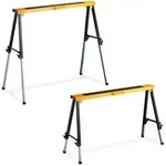 Relaxdays 2Xklappbock, Mehrfarbig, Metall, 100x91.5x39.5 cm, Freizeit, Heimwerken,