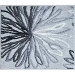 Grund Badteppich Art, Anthrazit, Grau, Textil, Blume, rechteckig, 50x60 cm,
