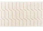 Grund Badteppich Vogue, Natur, Textil, Wellen, rechteckig, 60x100 cm, Oeko-Tex&reg;