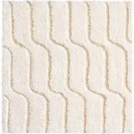 Grund Badteppich Vogue, Natur, Textil, Wellen, rechteckig, 60x60 cm, Oeko-Tex&reg;