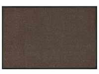 Esposa FUßMATTE Brown, Braun, Textil, Uni, rechteckig, 50x75 cm, Textiles Vertrauen