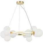 Maytoni Pendelleuchte, Gold, Glas, 137 cm, CE, beliebig k&uuml;rzbar, Lampen &...