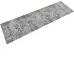 vidaXL K&uuml;chenteppich, Grau, Kunststoff, 45x150 cm, Teppiche & B&ouml;den, Teppiche,