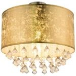 Globo Deckenleuchte, Metall, Textil, 40x46x40 cm, mit Behang, Lampen & Leuchten,