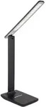 Globo Led-Tischleuchte, Opal, Schwarz, Kunststoff, Lederoptik,Lederoptik, F,