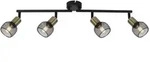 Globo Strahler, Schwarz, Metall, 8x15x60 cm, CE, verstellbare Arme, Spotlights,
