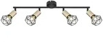 Globo Lighting Deckenleuchte, Schwarz, Metall, 8x19.5x60 cm, Lampen & Leuchten,