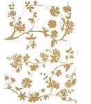 Komar Dekosticker, Beige, Kunststoff, 7-teilig, 50x70 cm, Made in Germany, Tapeten &