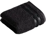 Vossen G&auml;stetuch Cult de Luxe, Schwarz, Textil, Bord&uuml;re, 30x50 cm, ISO 9001, Fkt,
