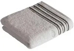 Vossen Handtuch Cult de Luxe, Hellgrau, Textil, Bord&uuml;re, 50x100 cm, ISO 9001, Fkt,