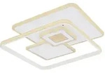 Globo Led-Deckenleuchte, Opal, Wei&szlig;, Chrom, Metall, Kunststoff, 50x6x50 cm, Farben