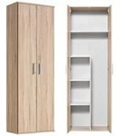Mokebo Besenschrank, Sonoma Eiche, Holzwerkstoff, 4 F&auml;cher, 60x180x34 cm,