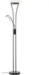 Brilliant Deckenfluter, Schwarz, Metall, 32.2x179x61 cm, Lampen & Leuchten,