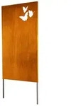 Home Deluxe Sichtschutz, Orange, Metall, 100x180 cm, Sonnenschutz & Sichtschutz,