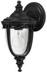 Elstead Lighting Aussenwandleuchte English Bridle, Schwarz, Metall, Glas,