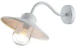 Elstead Lighting Aussenwandleuchte Klampenborg, Wei&szlig;, Metall, Glas, 27.5x25.5x42 cm,